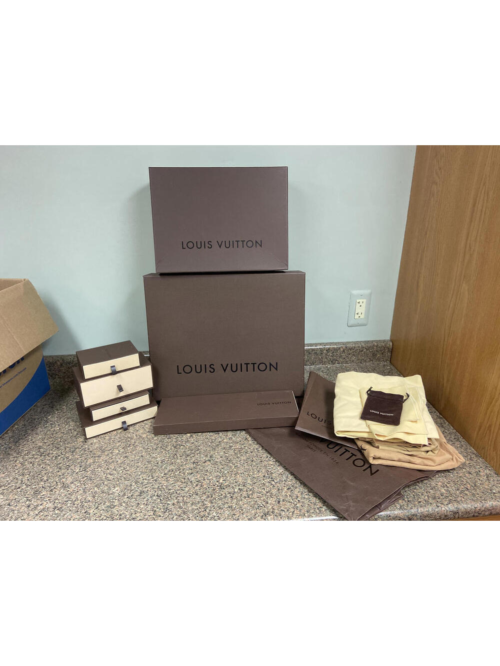 Louis Vuitton Gift Packaging Set - Boxes and Dust Bags